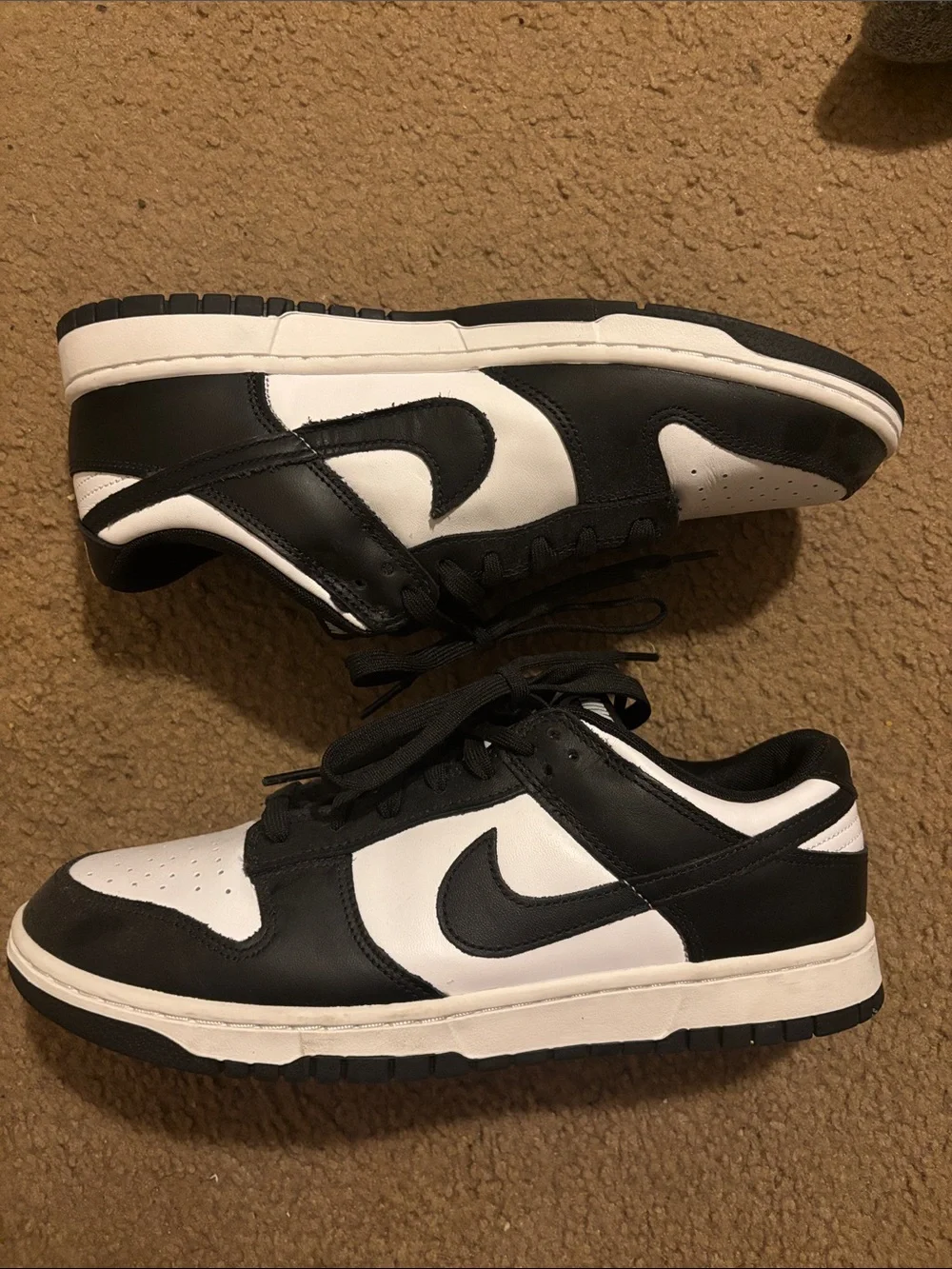 Nike Men’s Punk Black and White Low-Top Sneakers